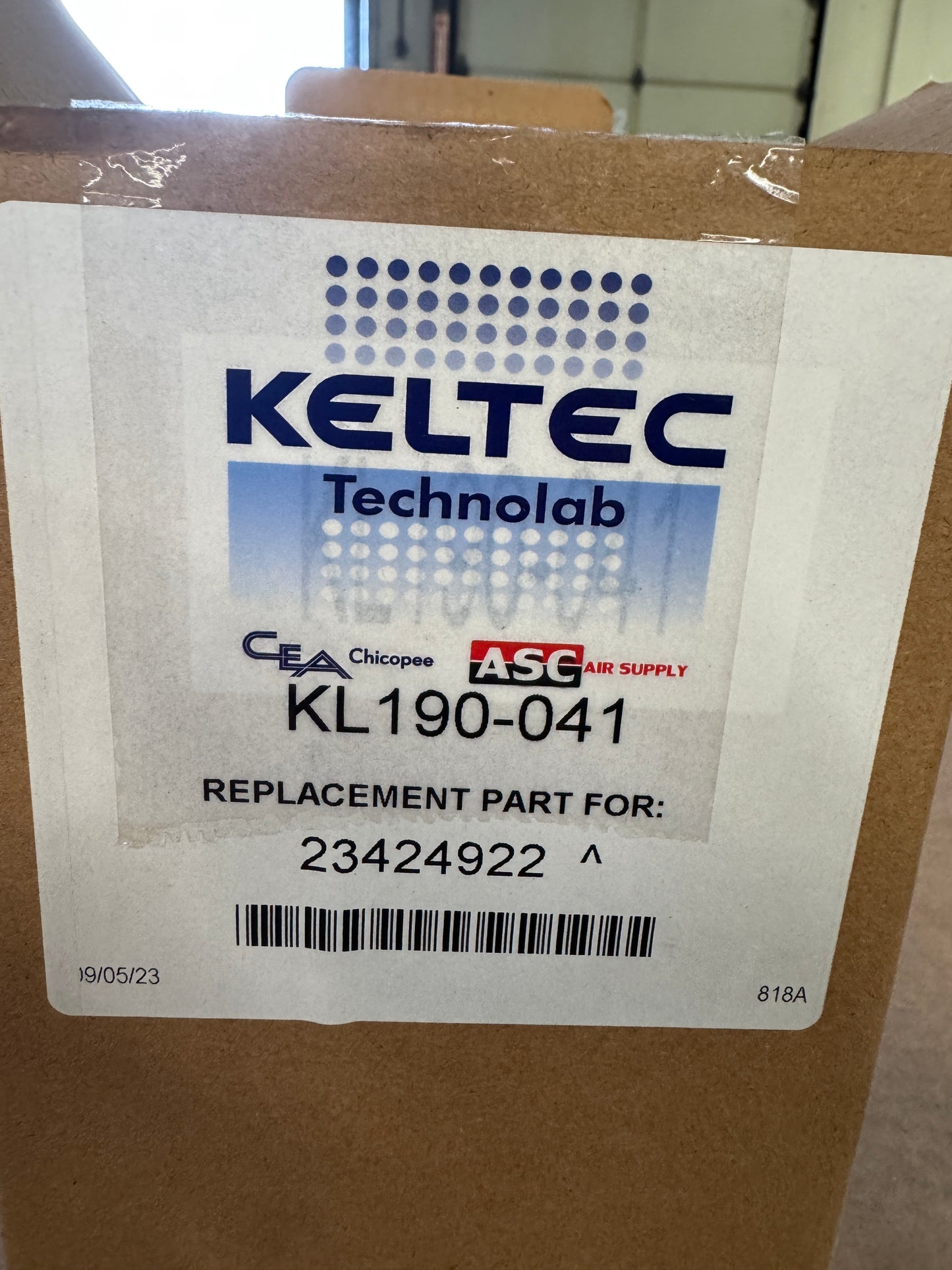 Keltec Technolab Oil Filter Element KL190-041 4.49 In. OD x 9.13 In. Height