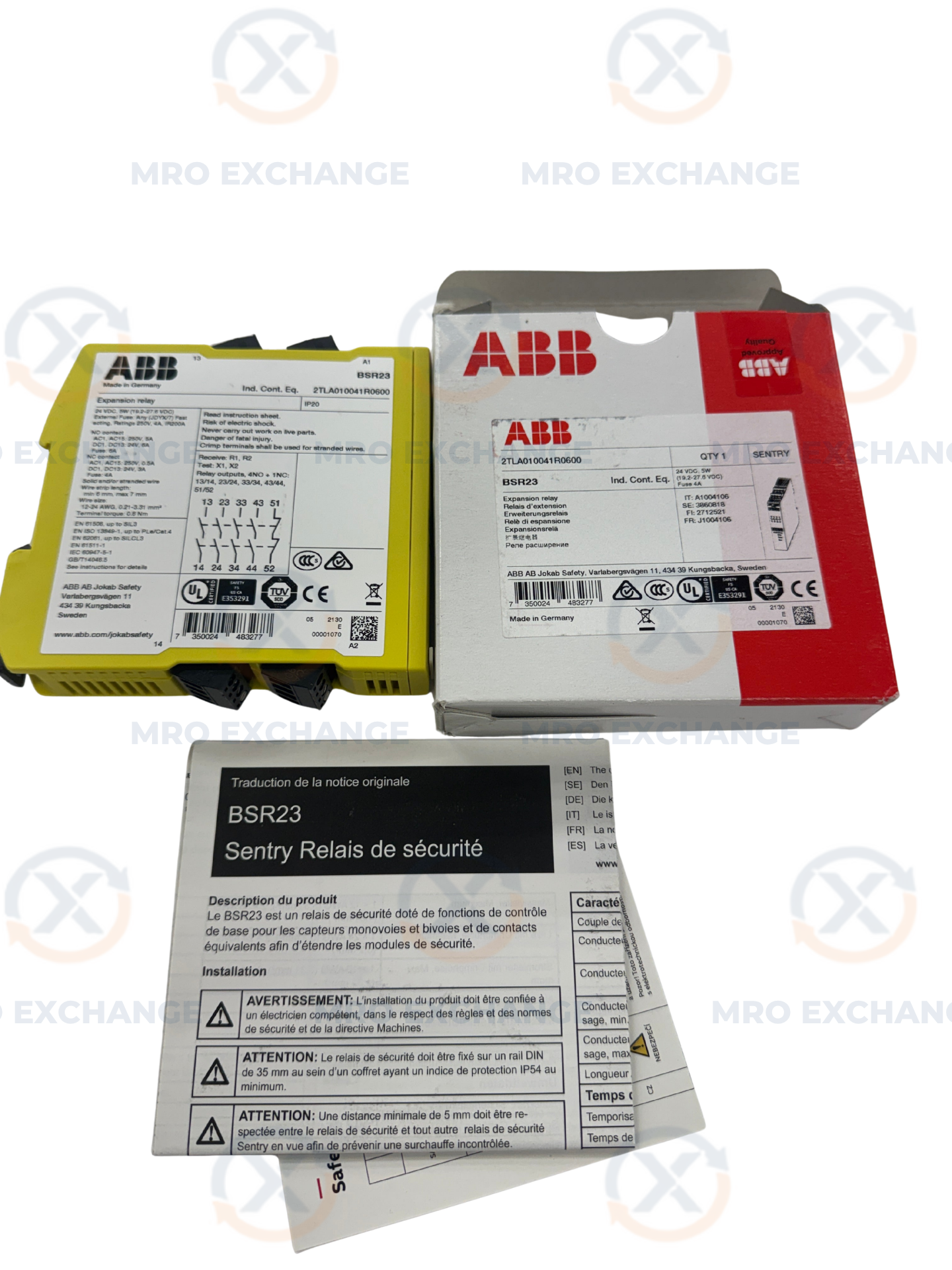 ABB Jokab Safety Expansion Relay BSR23 / 2TLA010041R0600 24 VDC