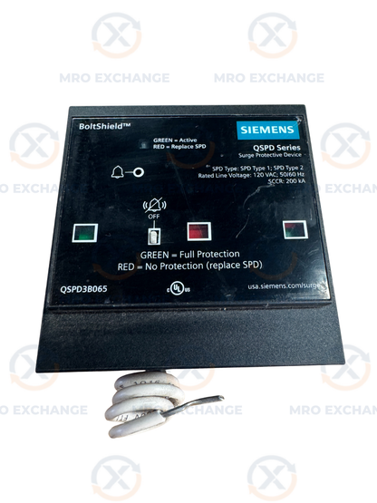 Siemens QSPD3B065 Surge Protective Device 240/120V 3 Phase Untested Surplus