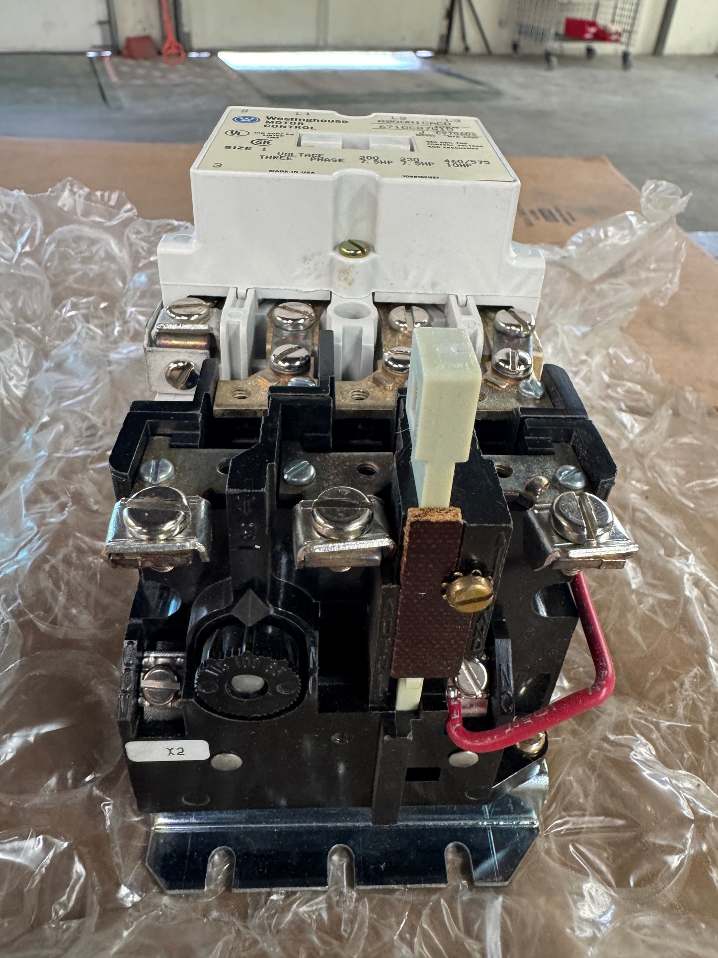 Westinghouse Motor Starter A200M1CACD / 6710C87G10 600V Max, 3 Phase