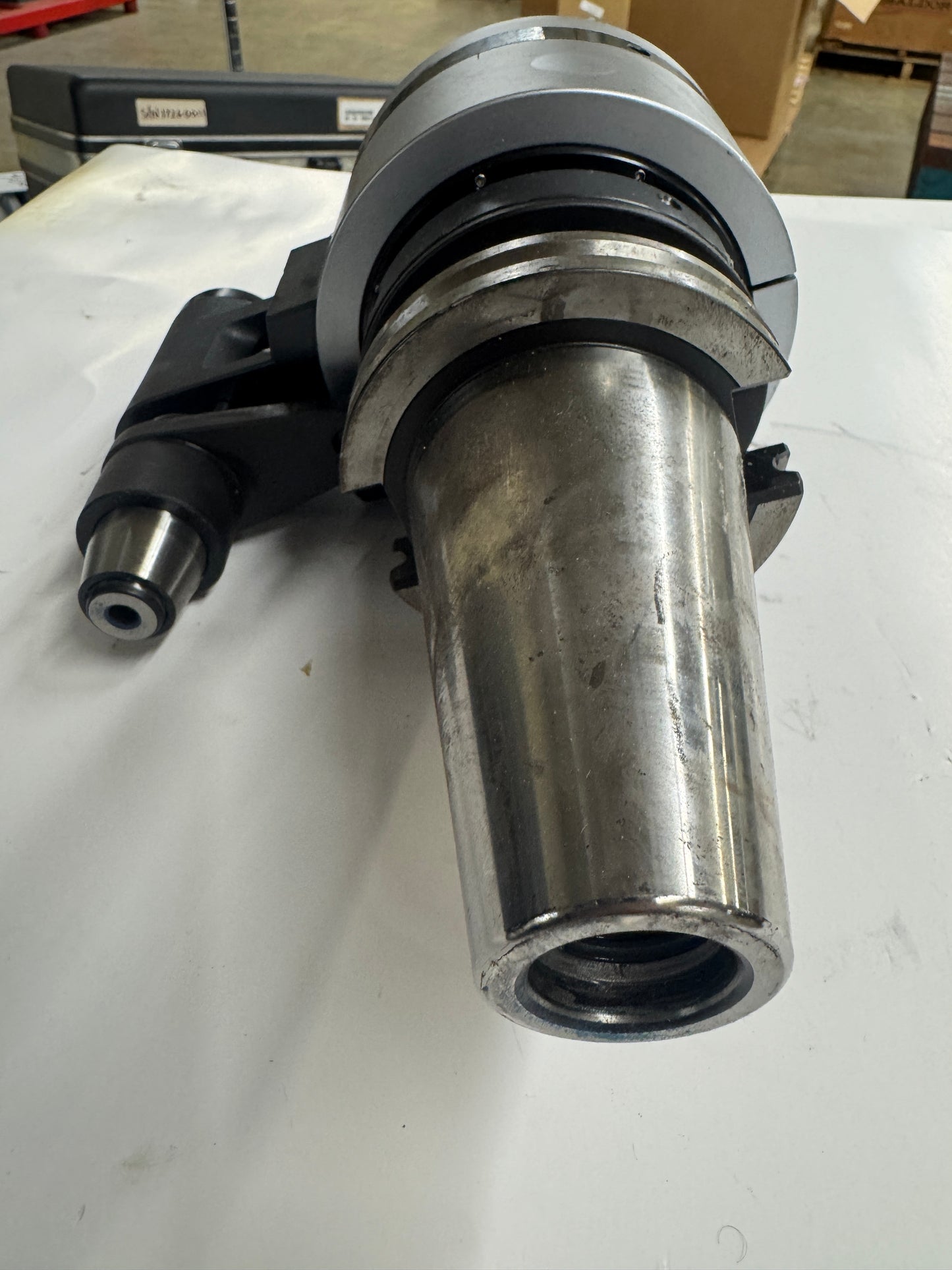 BIG Daishowa Right Angle Head BCV50-AG90/NBS10W-230 | CAT50 | NBS10W Collet Chuck Output, 230 Mm Gauge Length | Orientation: Radial