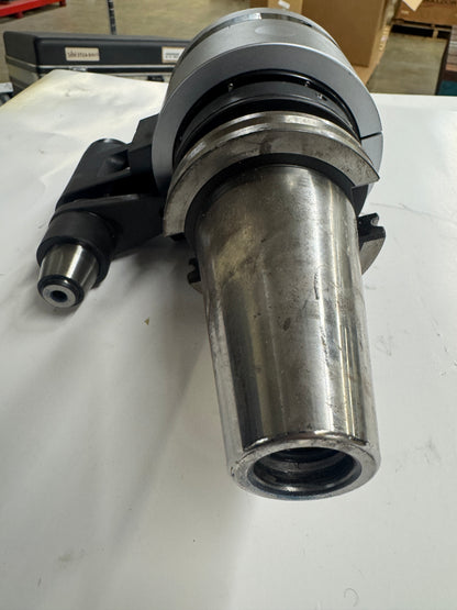 BIG Daishowa Right Angle Head BCV50-AG90/NBS10W-230 | CAT50 | NBS10W Collet Chuck Output, 230 Mm Gauge Length | Orientation: Radial