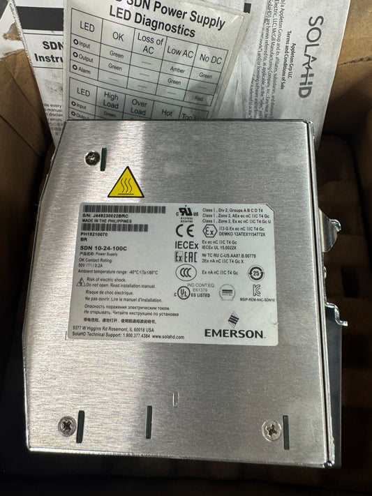 SolaHD DIN Rail Power Supply SDN 10-24-100C