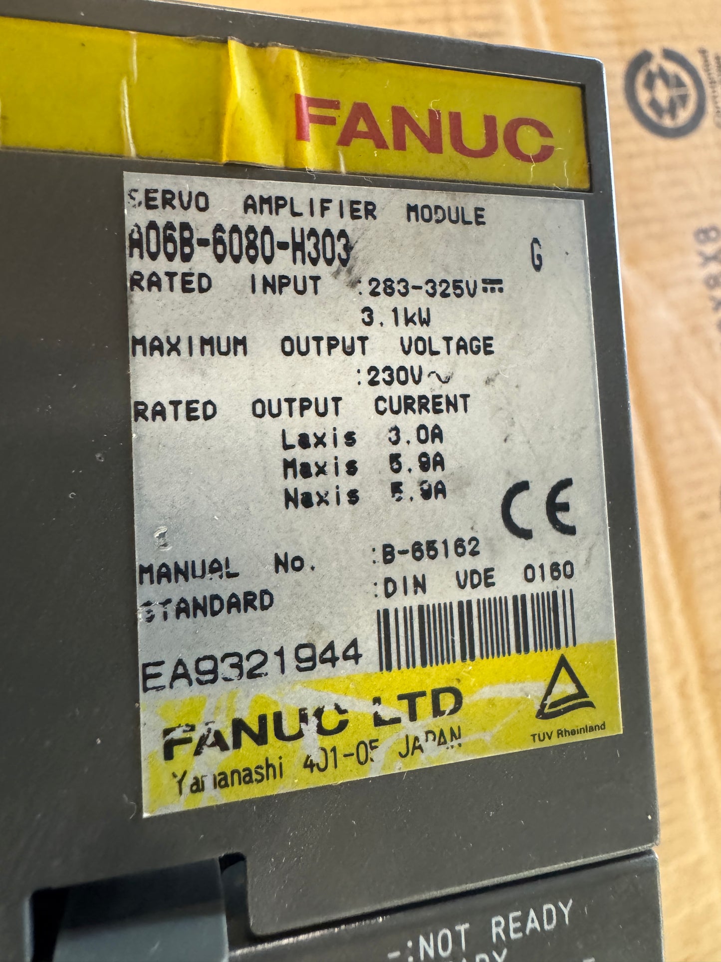 FANUC A06B-6080-H303 Servo Amplifier Module Untested Surplus