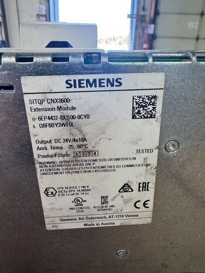 Siemens 6EP4437-8XB00-0CY0 Power Supply Extension Module 24V DC Untested Surplus