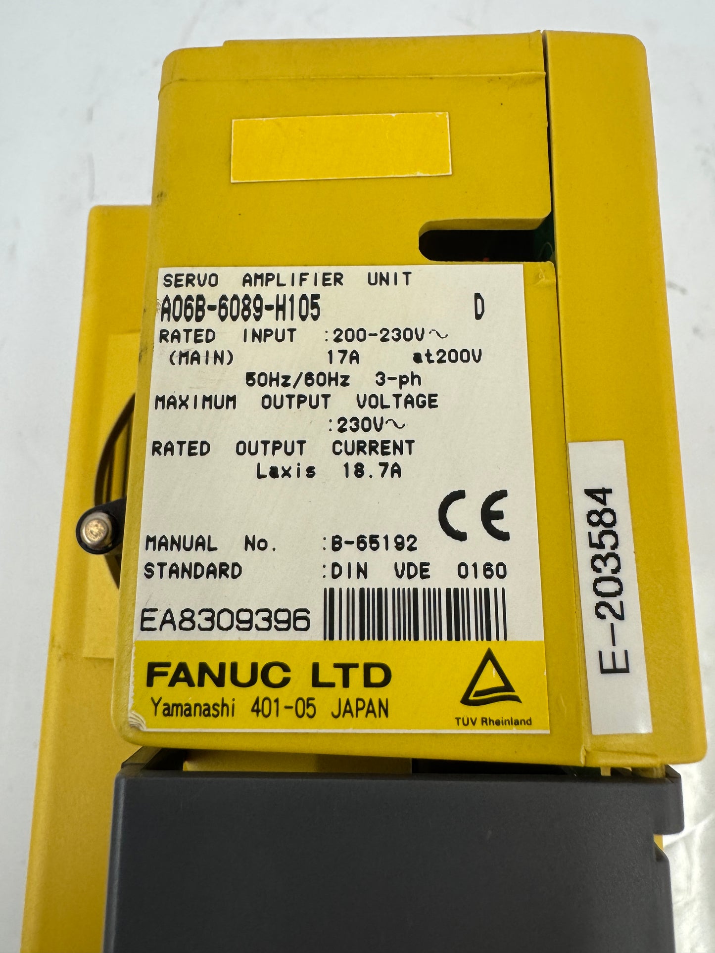 Fanuc Servo Amplifier Unit A06B-6089-H105