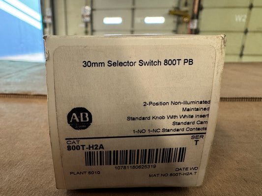 Allen-Bradley Selector Switch 800T-H2A 600 VAC