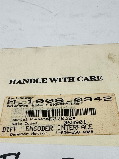 Danaher Motion Differential Encoder Interface Module M-1008-0342