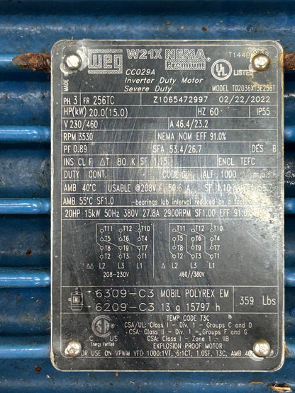 Goulds Pumps-Weg Centrifugal Pump with Motor 3x8-13, T02036XT3E256T
