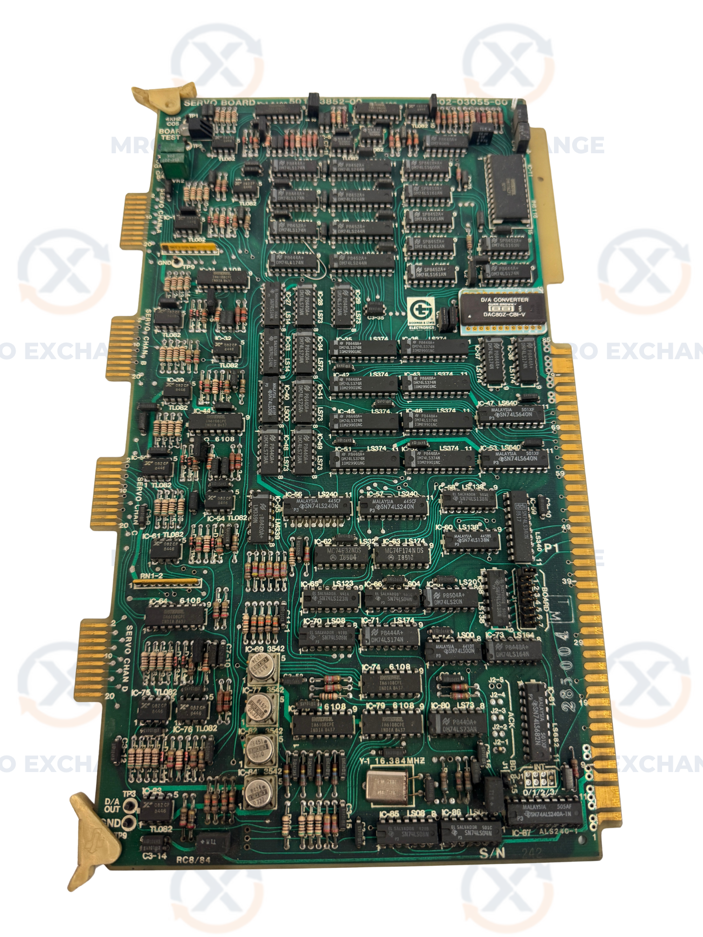 Giddings & Lewis Servo Board PCB Assembly 501-03852-00 & 502-03055-00 m00523