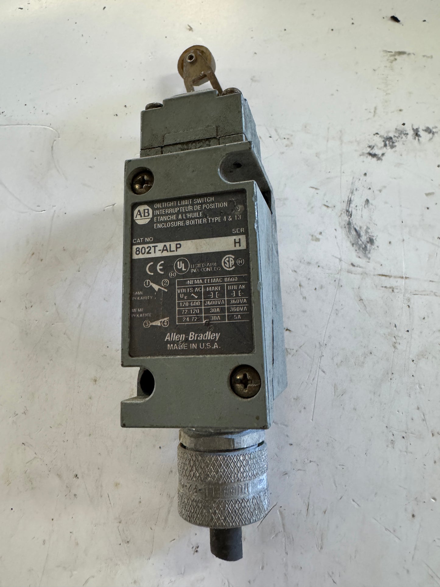 Allen-Bradley Limit Switch 802T-ALP 24-600V AC