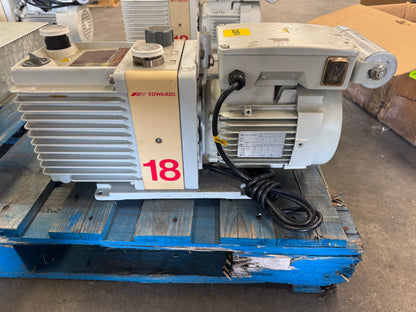 Edwards Rotary Vane Vacuum Pump E1M18 01612
