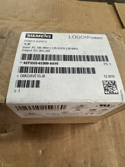 Siemens 6EP3333-6SB00-0AY0 Power Supply 24V DC Open Box Unused