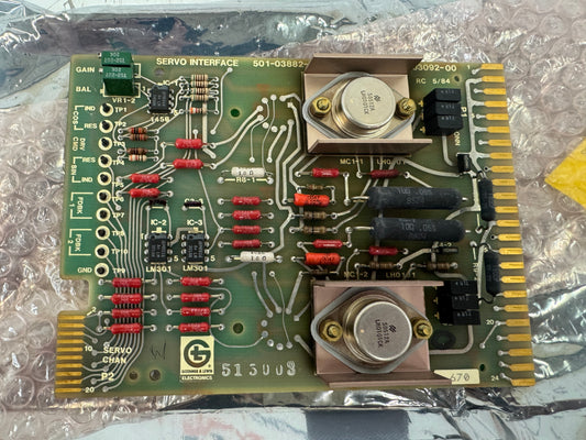 Giddings & Lewis Electronics Servo Interface Board  501-03882