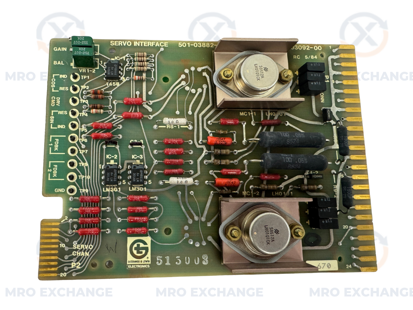 Giddings & Lewis Electronics Servo Interface Board  501-03882