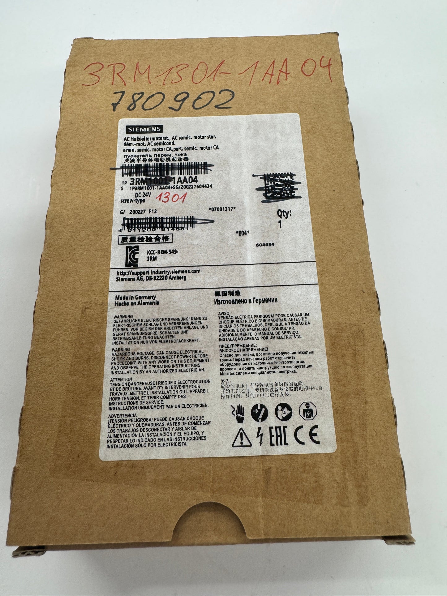 Siemens Failsafe Reversing Motor Starter 3RM1301-1AA04