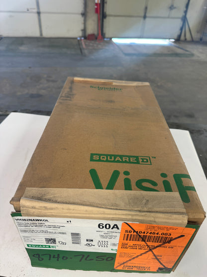 Square D Heavy Duty Safety Switch VH362NAWKGL 600V