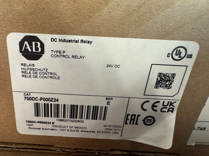 Allen-Bradley Industrial Relay Complete Set 700DC-P000Z24, 700-PMCKIT, PD-748 (Lot of 3) 24V DC