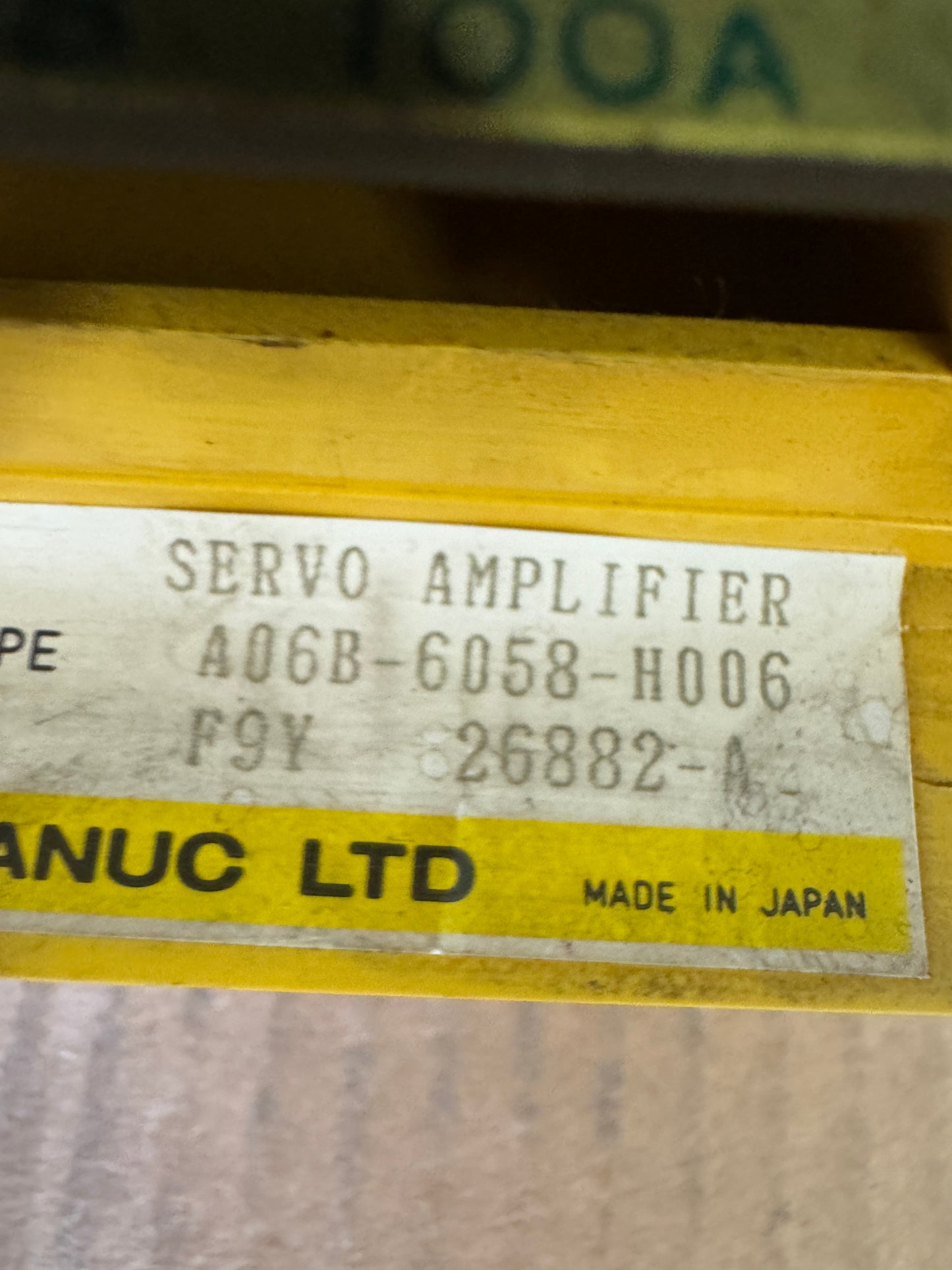 Fanuc A06B-6058-H006 Servo Amplifier 200V to 240V AC Untested Surplus