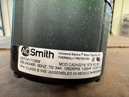 A.O. Smith Condenser Fan Motor CA2H021N m02478 - Variable 1500 RPM