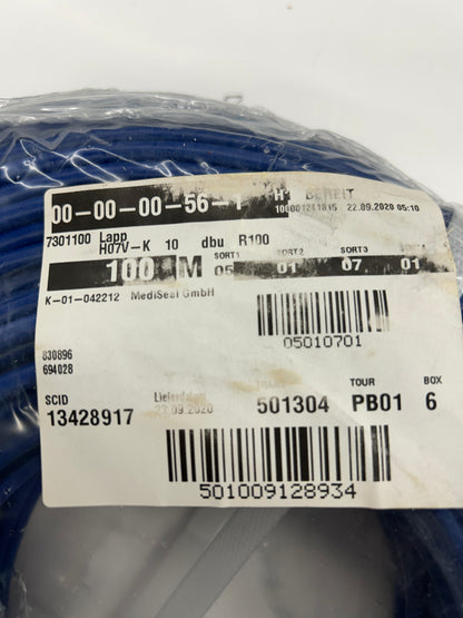 Lapp Single Core Wire 4520145 1x10 mm², 100 M Coil, Dark Blue