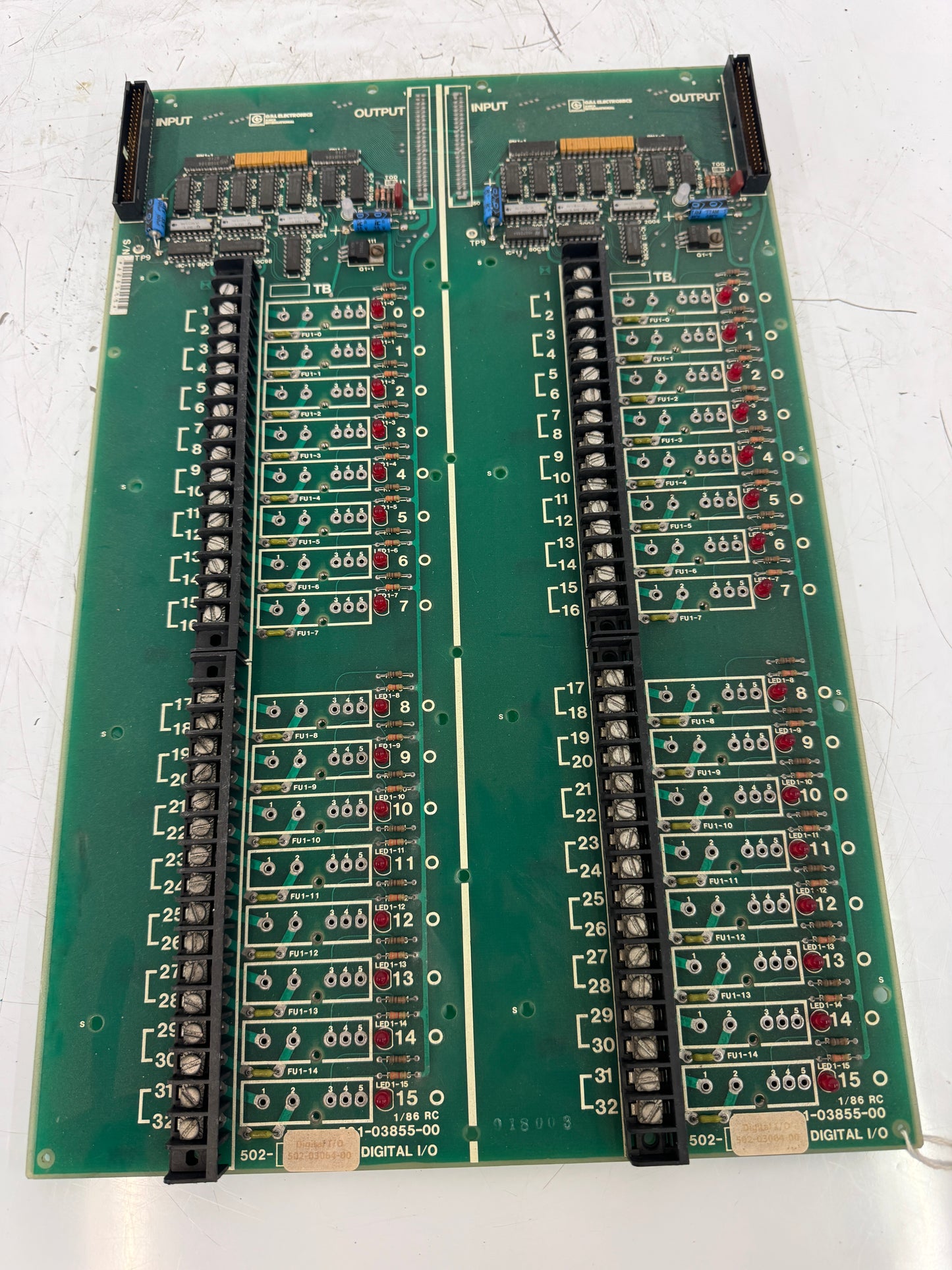Giddings and Lewis Digital I/O Board 502-03064-00 m00541