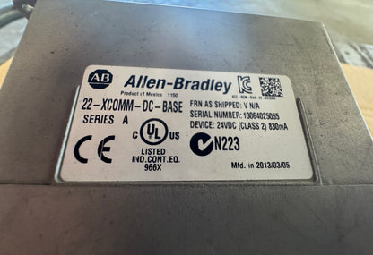 Allen-Bradley 22-XCOMM-DC-BASE External Comm Adapter Base Unit 24V DC
