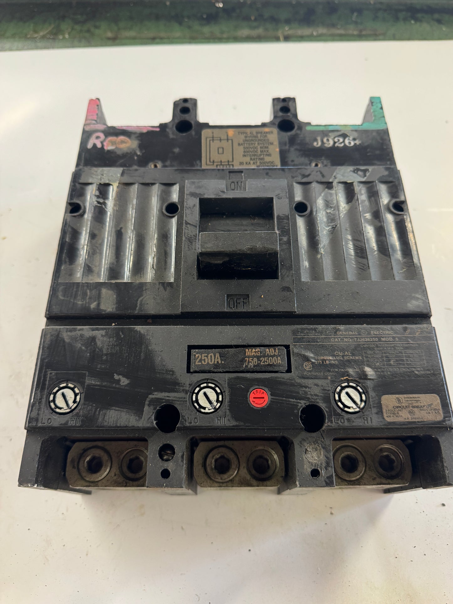 General Electric Circuit Breaker TJJ436250 600V AC