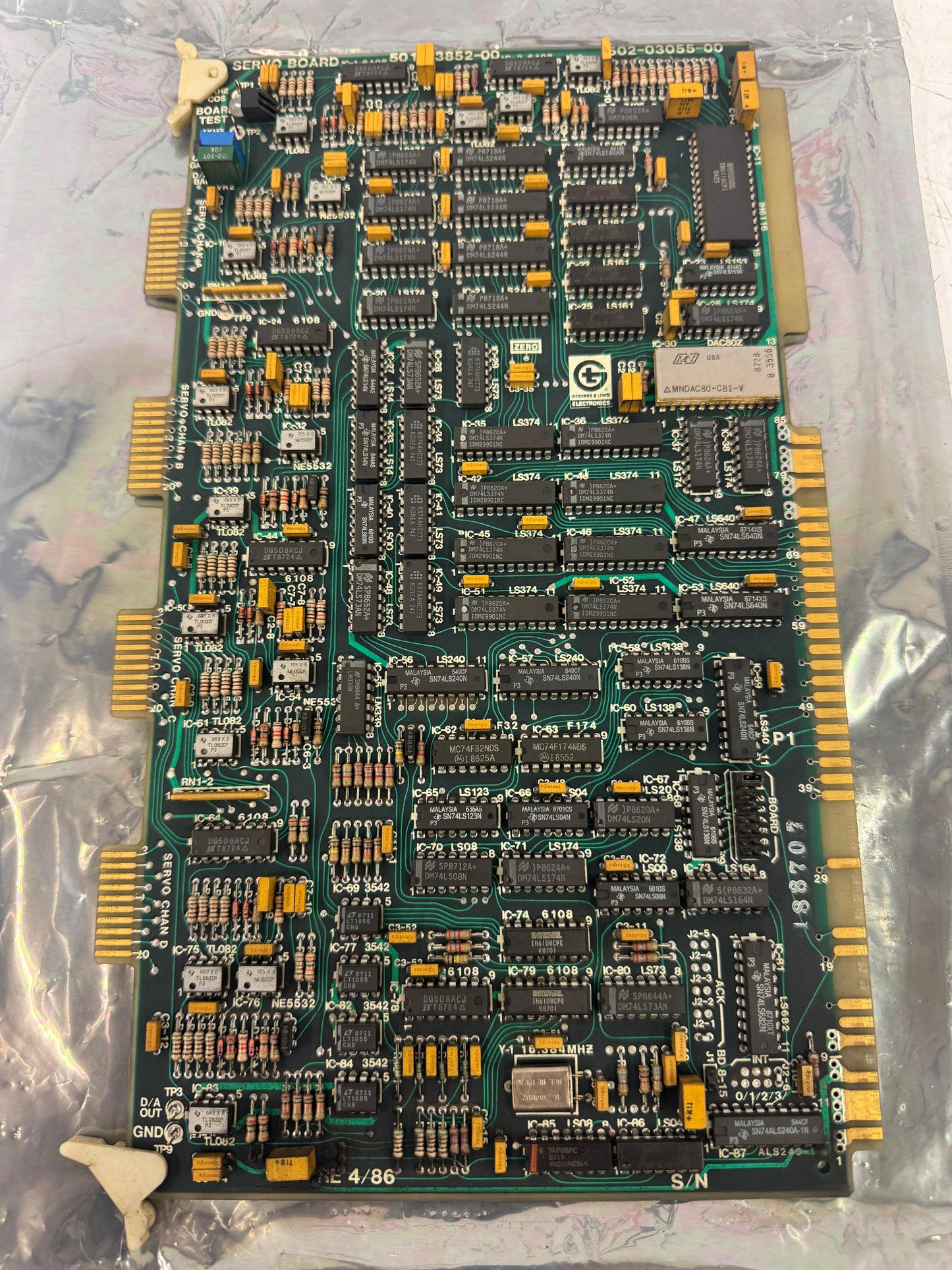Giddings & Lewis Servo Board 502-03055-00