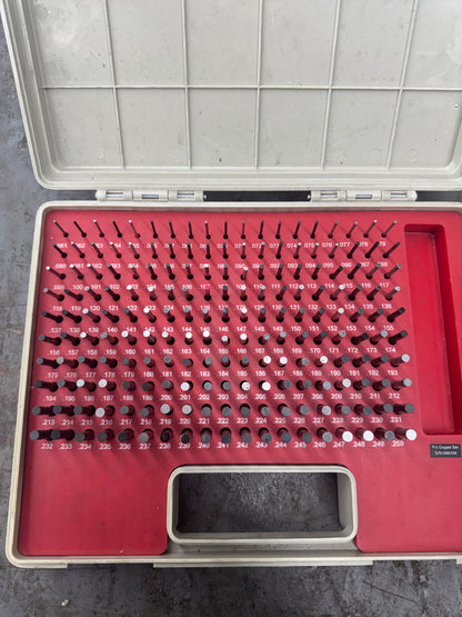 SPI Pin Gage Set 22-147-3 0.061 In. to 0.250 In. 0.001 In. Step Increments