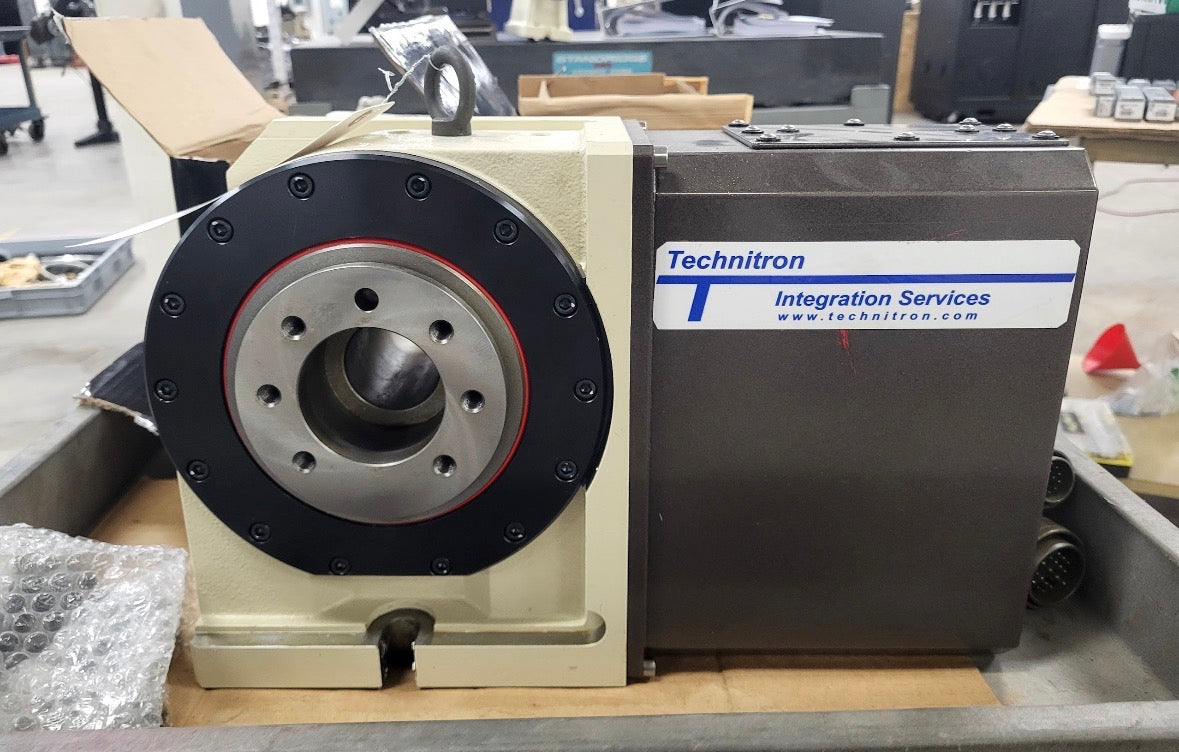 Tsudakoma RWA-200R CNC Rotary Table with 8 In. 3-Jaw Chuck, Faceplate, and Adapters