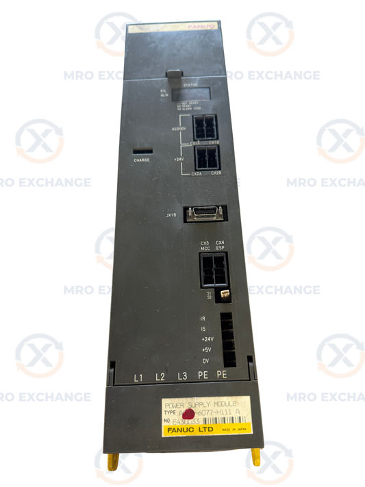 Fanuc A06B-6077-H111 Power Supply Module Untested Surplus