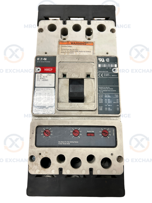 Eaton Motor Circuit Protector HMCP400R5 600V AC / 250V DC