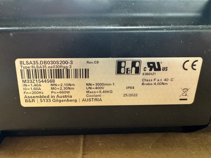 B&R Servo Motor 8LSA35.DB030S200-3 - 1 kW 3000 RPM