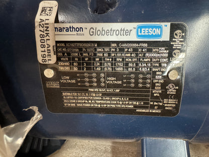Marathon AC Motor GT1310A - 3 HP 1800 RPM