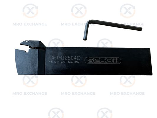 Seco Tools Indexable Grooving Tool Holder CFIR12504D | 1-1/4 In. Square Shank, 4 Insert Seat | Orientation: Radial