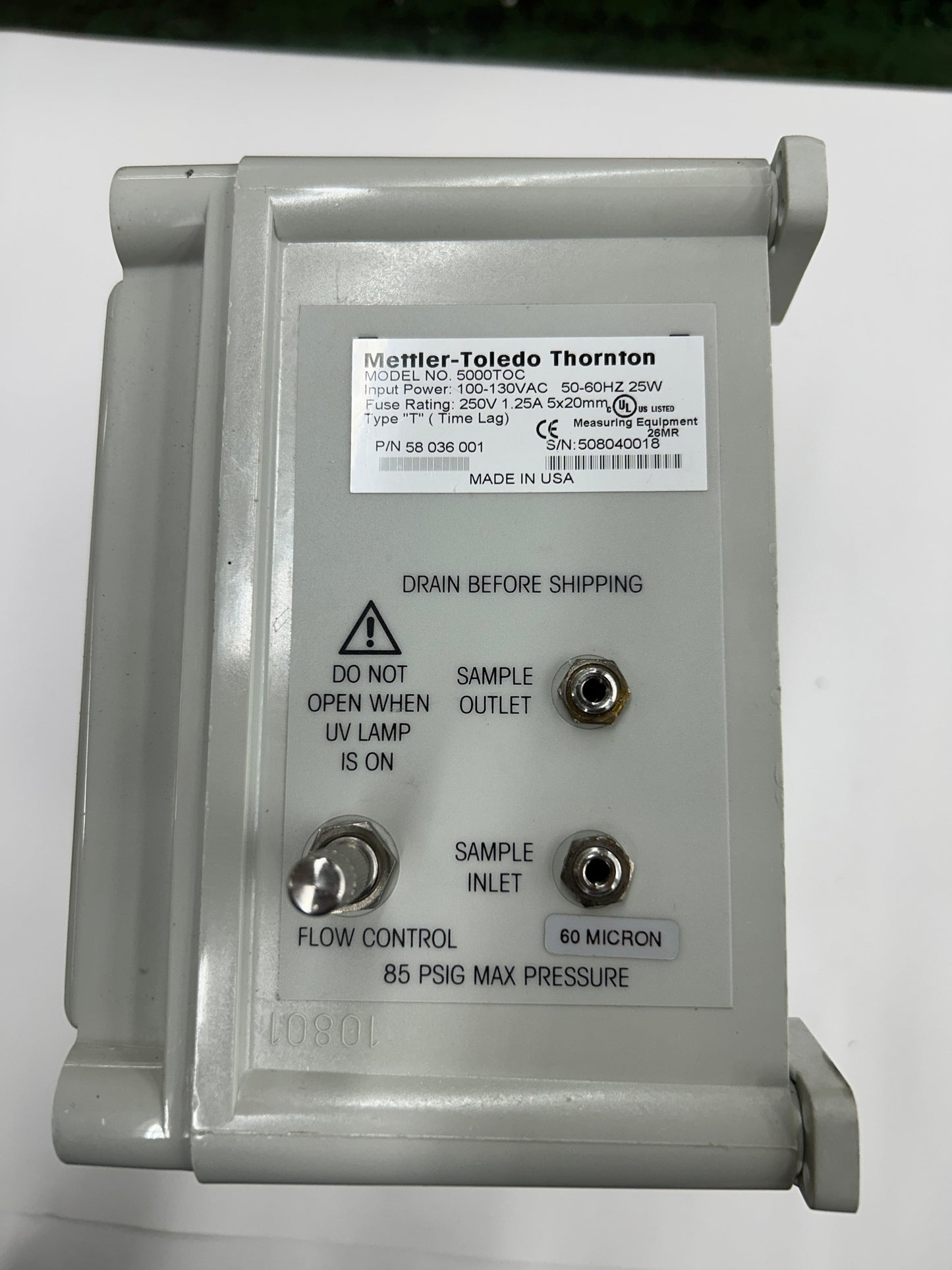 Mettler-Toledo Thornton TOC Analyzer 5000TOC / P/N 58 036 001