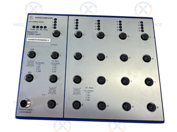 Hirschmann OS20-002000T5T5T5-TBBY999GMSE3S Managed IP67 Ethernet Switch 24V DC