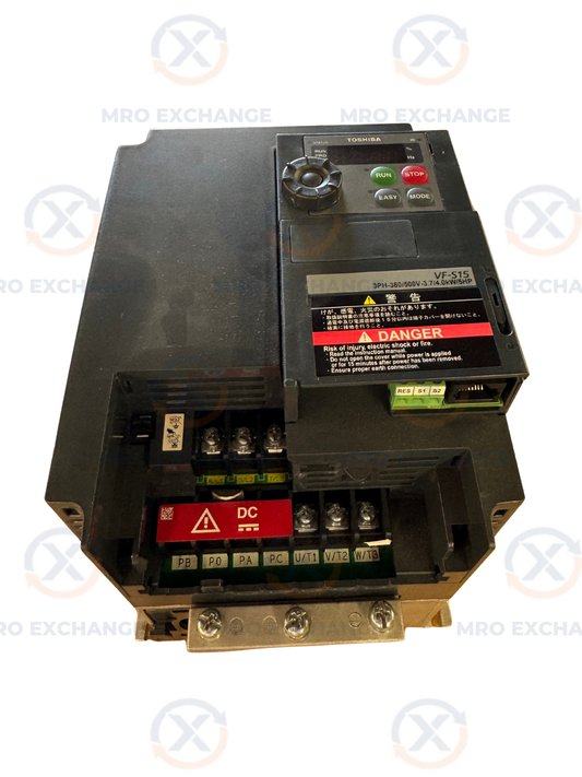 Toshiba VFS15-4037PL-W1 Variable Frequency Drive 380/500V 3-Phase Untested Surplus