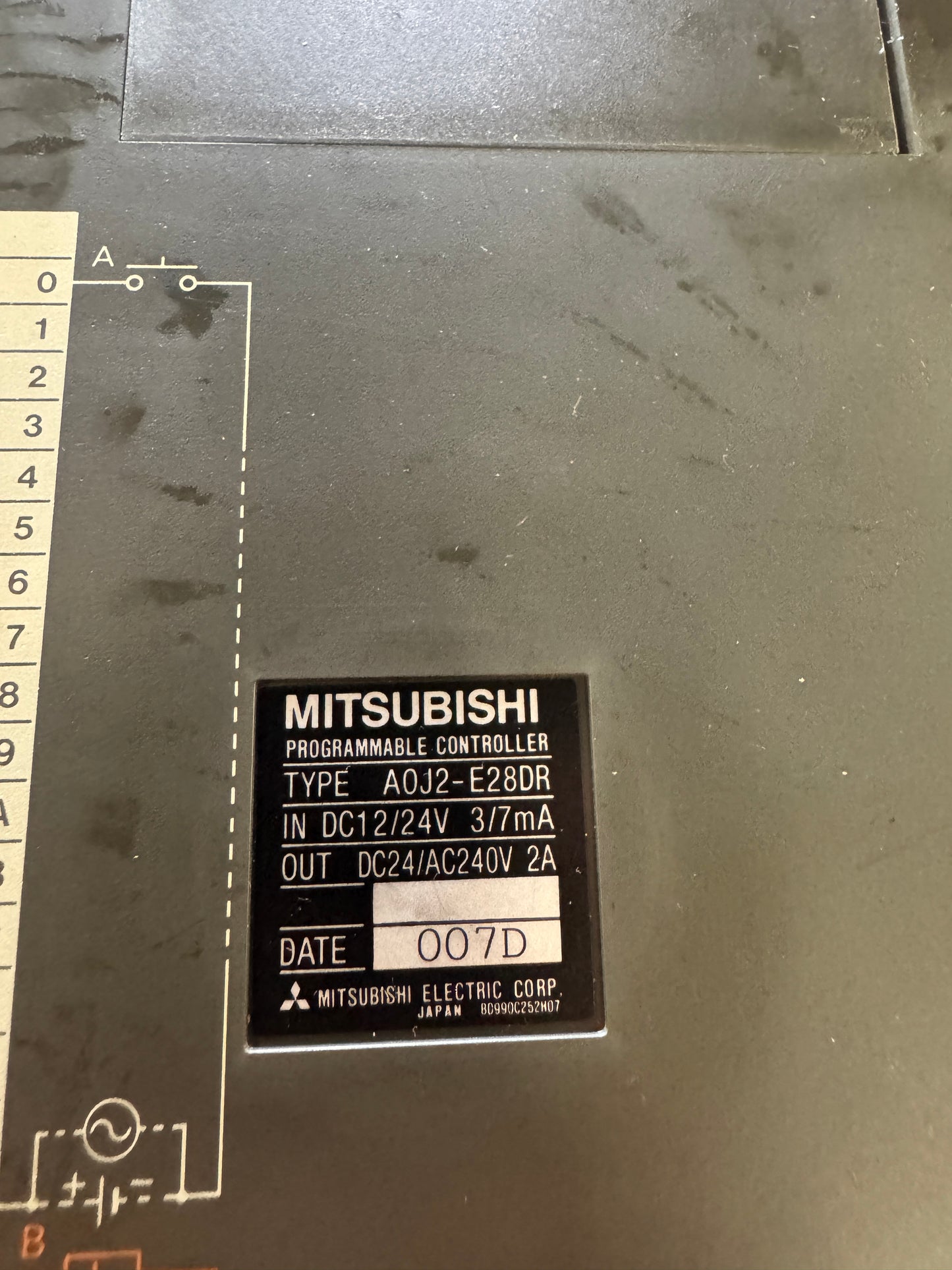 Mitsubishi AOJ2-E28DR Programmable Controller Input Output Module Untested Surplus