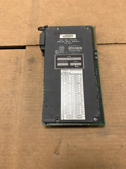 Allen-Bradley Analog Input Module 1771-IFE m02492 5V DC Backplane