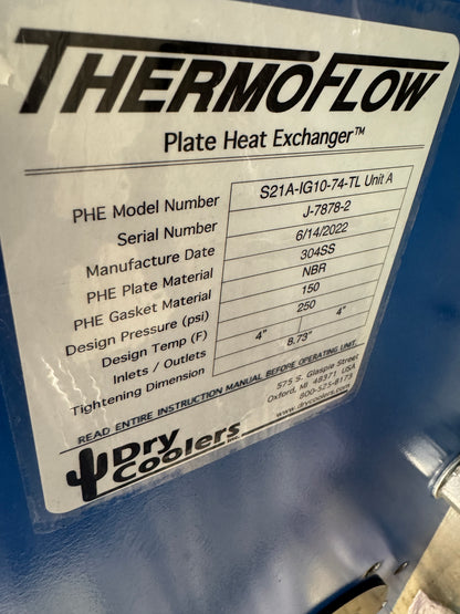 Dry Coolers Plate Heat Exchanger S21A-IG10-74-TL