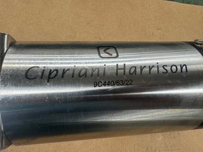 Cipriani Harrison Sanitary Butterfly Valve 9C440/63/22 4 In. Sanitary Tri-Clamp End