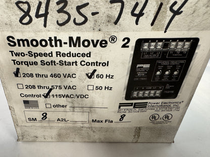 Power Electronics International Two Speed Soft Start Controller SM8A2L 200 to 460 VAC