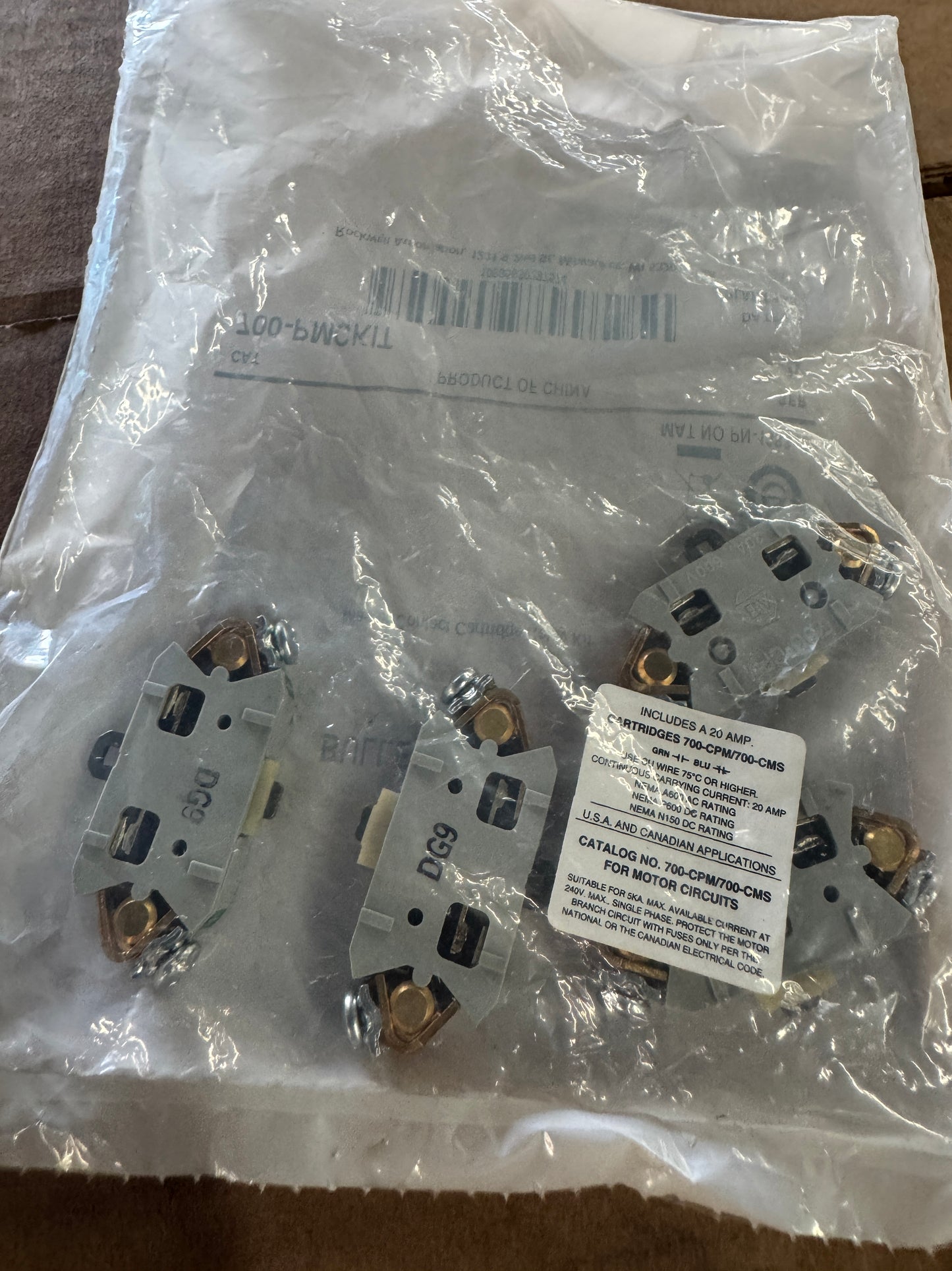 Allen-Bradley Industrial Relay Complete Set 700DC-P000Z24, 700-PMCKIT, PD-748 (Lot of 3) 24V DC