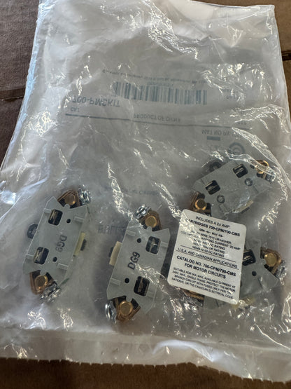 Allen-Bradley Industrial Relay Complete Set 700DC-P000Z24, 700-PMCKIT, PD-748 (Lot of 3) 24V DC