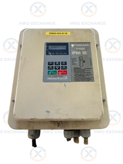 Yaskawa Variable Frequency Drive CIMR-VC4A0007HAA-0080 - 3 kW Variable RPM