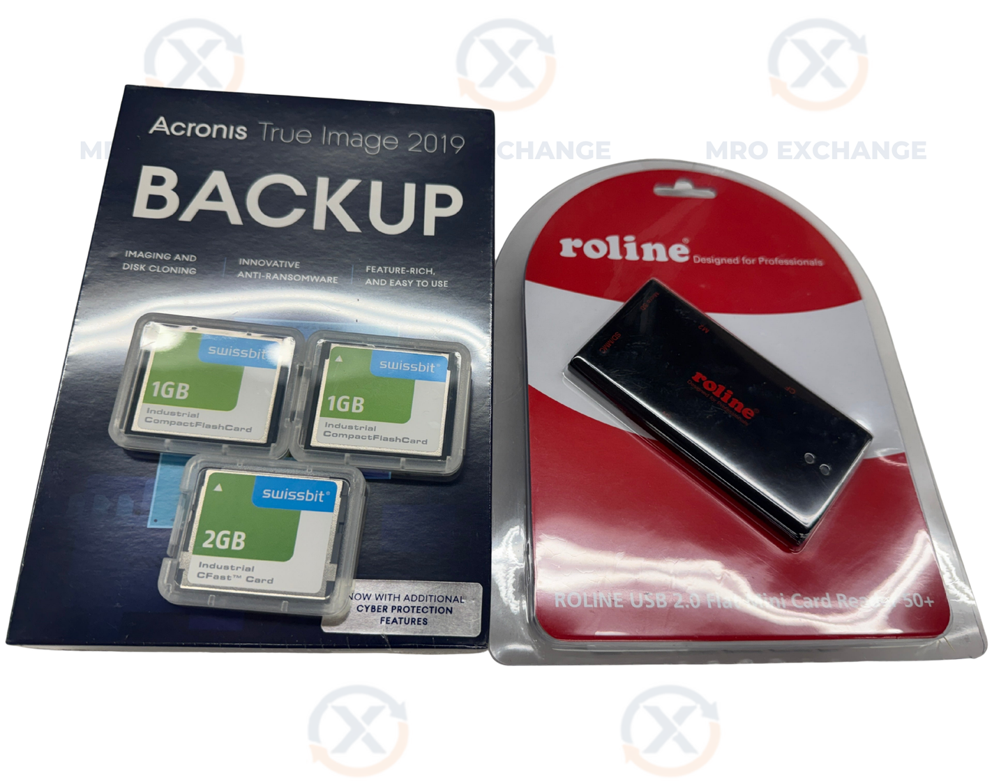 Swissbit Industrial CF + CFast + USB Reader + Acronis 2019 Backup Kit | CNC/HMI Automation Surplus