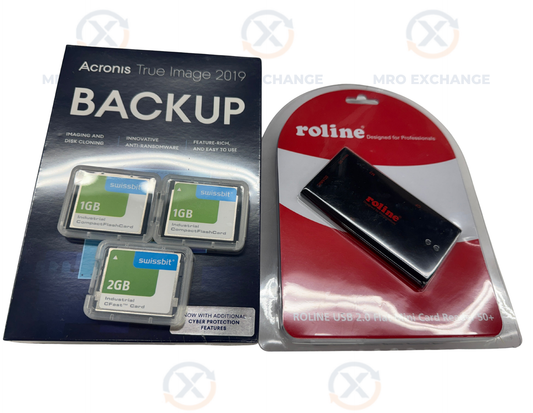 Swissbit Industrial CF + CFast + USB Reader + Acronis 2019 Backup Kit | CNC/HMI Automation Surplus