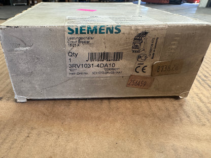 Siemens 3RV1031-4DA10 Manual Motor Protector Circuit Breaker 600 V Max Appears Unused